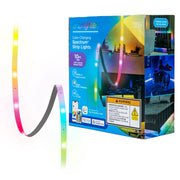 Enbrighten VIBE 10-Ft Smart RGBIC LED Light Strip – Wi-Fi App & Remote Control, Alexa & Google Home, Custom Effects, Dimmable & Cut-to-Fit